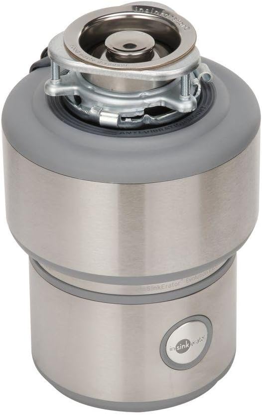 InSinkErator Garbage Disposal, Evolution Excel, Quiet Series, 1.0 HP Continuous Feed, Stainless