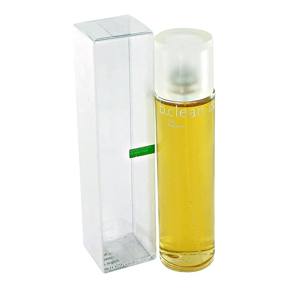 Be Clean Soft By Benetton For Women. Eau De Toilette Spray 3.3 Ounces