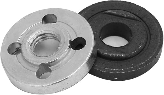 Grinder Flange Replacement Parts Angle Grinder Nut Fitting Part Inner Outer Flange Set 1 Pair Electrical Angle Grinder Replacement Flange Metal Lock Nut for 9523 (#3)