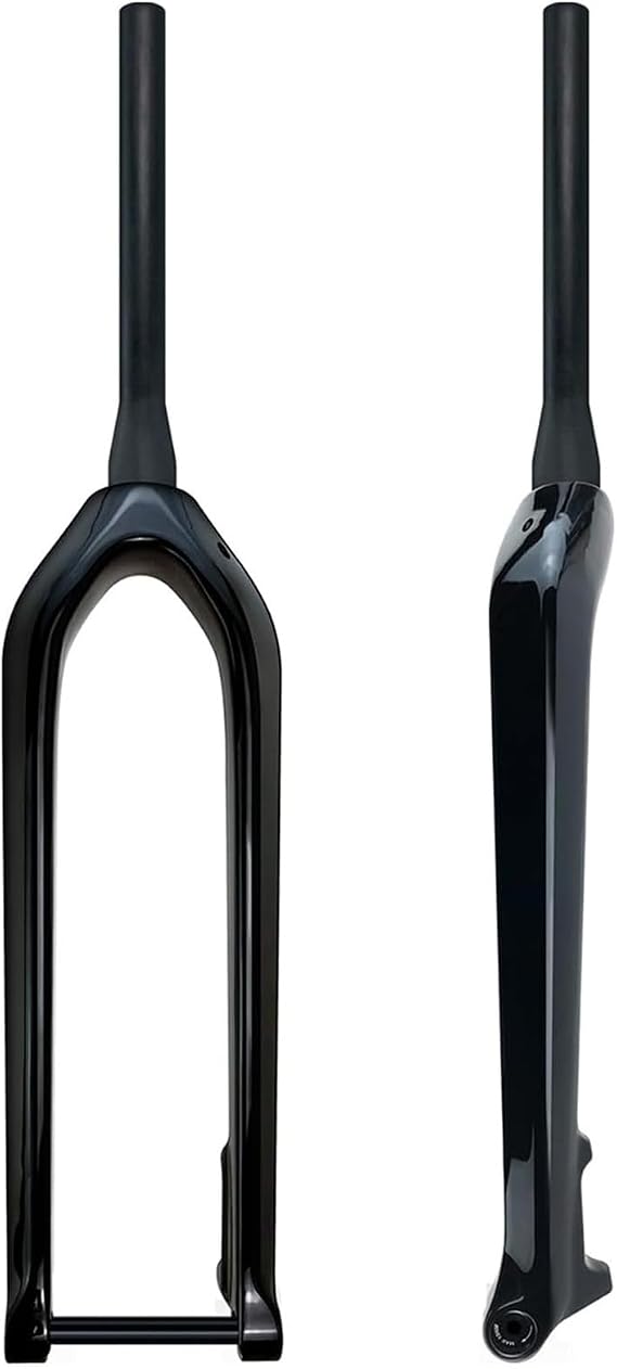Carbon Fiber Rigid Mountain Bike Fork 27.5/29inch 15 * 110mm Thru Axle 28.6mm Threadless Tapered Steerer Disc Brake Mountain Bike Front Forks