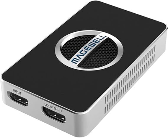 Magewell USB Capture HDMI 4K Plus 1-Channel HDMI to USB 3.1 Video/Audio Capture Device with Loop-Through, Analog Audio in/Out, Up to 4K60 Input, Up to 4K30 Capture (32090)