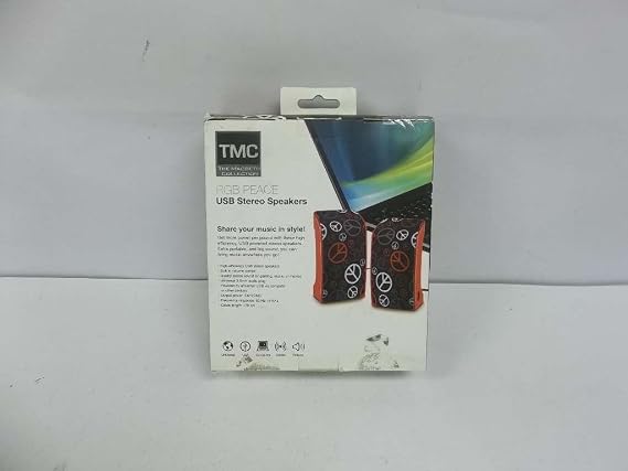 USB Stereo Speakers -RGB Peace