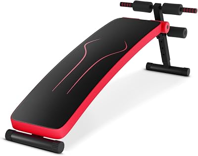 Sit Up Bench for Abs, Sit-up Bench for Ab Workout Equipment with 3 Adjustable Height Settings for Home Gym, Reverse Crunch Handle