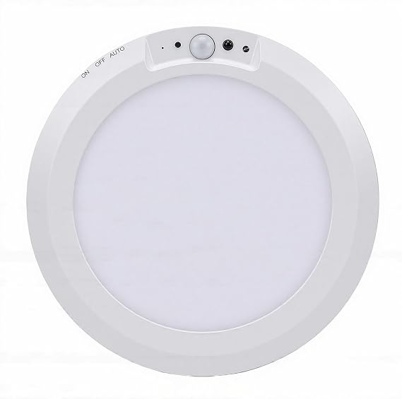 CHICIRIS Motion Sensor Ceiling Light, 5000mAh Battery, 120 Degree Sensing Angle, 3 Modes Day Night Constant, with Remote Control, for Closet Bathroom Bedroom Kitchen Living Room