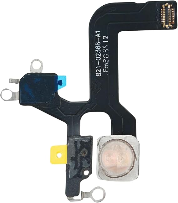 Flash Light Flex Cable Replacement for iPhone 12 - Repair Parts for A2172, A2402, A2403, A2404 Flashlight Module Connector