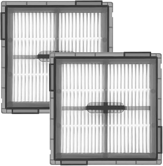 HEPA Filter Replacement for Compatible For Roborock Q10 S5 Q10 VF Q10V Q10 X-5 Q8 Max Pro Series Robotic Vacuum Cleaner, Filter Washable And Reusable, High-Efficiency Collection (2 PACK)