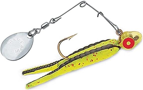 Johnson Rattlin' Beetle Spin Chartreuse, 1/4-Ounce