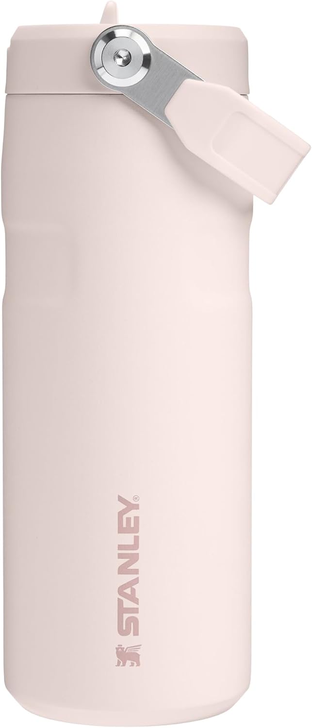 Stanley IceFlow™ Aerolight™ Flip Straw 2.0 Pipetli Su Şişesi, 0.47 L, Pembe Kuvars (Rose Quartz)