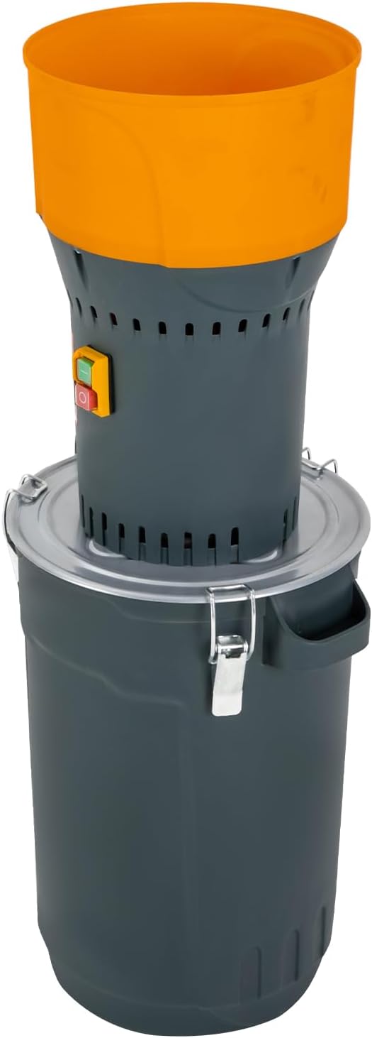 Electric Grain Mill Grinder, 1000W Grain Grinder Mill with Carrying Handle Three Buckles and Wrench, 6.6Gal Large Capacity Electric Corn Dry Grains Dehydrated Machine 5 Filter Modes