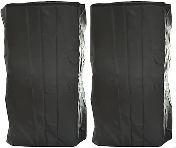 Wall Mountable Outdoor Indoor Speaker Covers Weatherproof Waterproof Patio Bluetooth Mini Box Speakers Stand Protector Dust Cover with Storage Bag (2 PCS)
