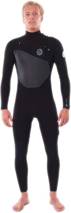 Rip Curl Flashbomb 4/3 GB Steamer Chest-Zip Wetsuit - Men's Black, LT