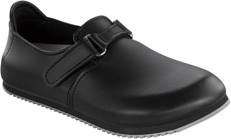 Birkenstock Men?s Linz Black Leather Sandals 40 EU (M7/L9 US) R 583184