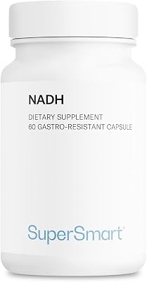 Supersmart - NADH 5mg per Day Reduced Nicotinamide Adenine Dinucleotide - NADH Supplement - Energy Pills | Non-GMO & Gluten Free - 60 Delayed Release Capsules