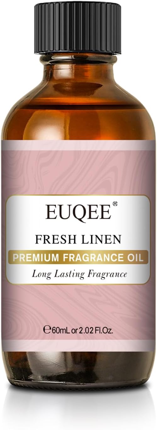 EUQEE Fresh Linen Fragrance Oil 60ml for Candle Making (2.02 Fl oz)