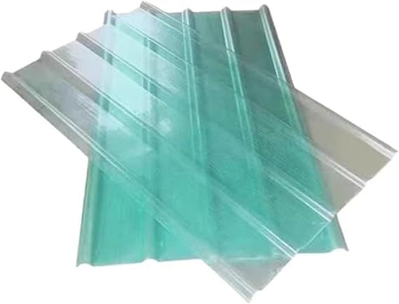 Clear Roof Sheet,Corrugated Roofing Sheets,2mm Thick FRP Daylighting Plate,Building Roofing Material,UV Protection Transparent Rainproof Board,Roof Panels,for Garage Carport,2/3/4/5/6/7 Pcs(2 Pcs,0.9x