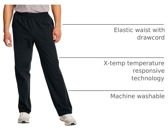 Hanes Men's Essentials Jersey Sweatpants, Cotton Lounge Pants with Pockets for Men, 32