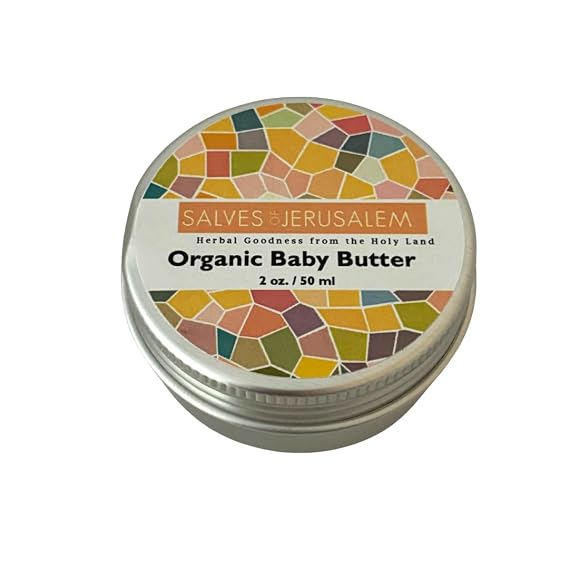 Organic Baby Butter Natural for Sensitive Skin | Soothes | Safe for Newborns | Infused with Organic Chamomile, Calendula & Helichrysum