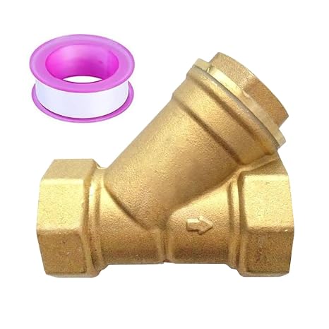 Brass 1/2" Female Y Shaped Strainer Mesh Filter Valve for Water Oil