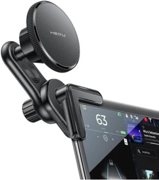 Hepu HP-A38 Magsafe Araç İçi Telefon Tutucu - Tesla/Merkezi Ekran Uyumlu, 360 Dönebilir Güçlü Mıknatıslı