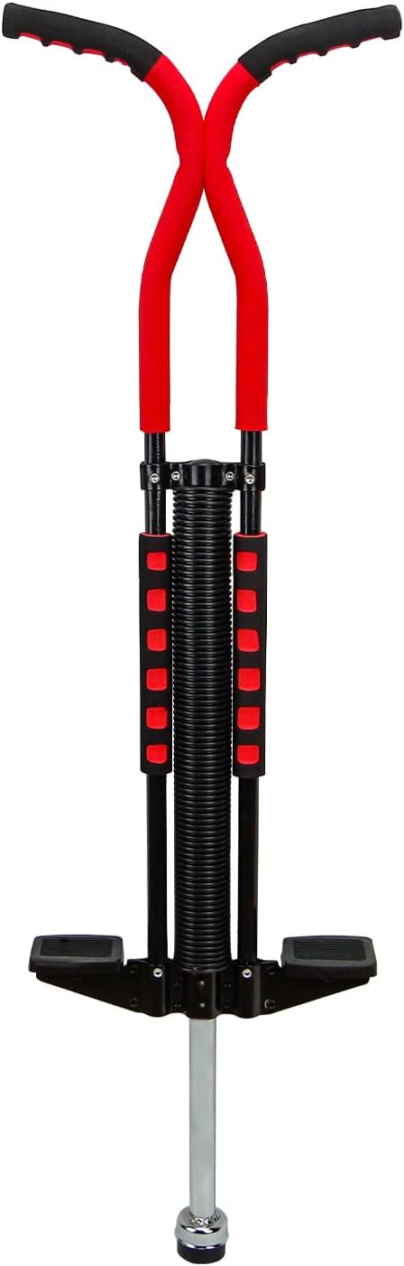Pogo Stick for Kids Age 6 7, 8, 9, 10 and Up, 80 to 160 Lbs, Toys for Ages 8-13, Gifts for Boys and Girls, Gifts for Kids, Pro Master Pogo Stick - Black