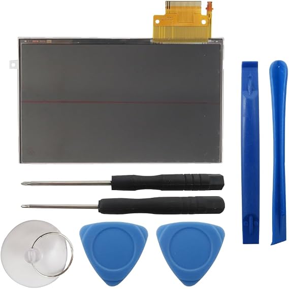 LCD Screen Backlight Display Replacement with Tool Compatible for Sony PSP 2000 2001 Slim