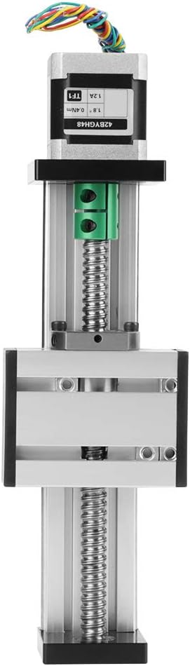 Slide Table, 1204 Ball Screw Linear Slide Stroke Long Stage Actuator with Stepper Motor 100mm Stroke