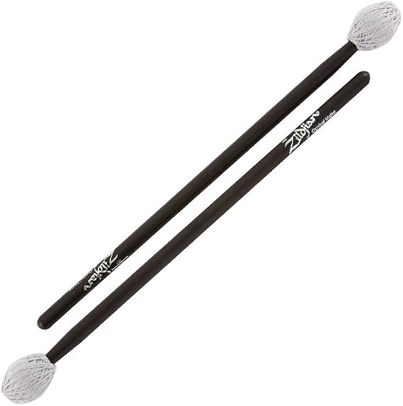 Avedis Zildjian Company Cymbal Mallets, Black | cushioned heads for smooth swells, ideal for orchestral and concert band use, comfortable grip handles, crescendo control
