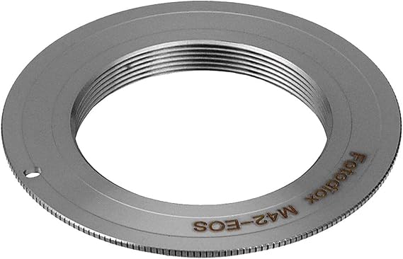 Fotodiox Pro Lens Mount Adapter Compatible with M42 Type 1 Screw Mount SLR Lens to Canon EOS (EF, EF-S) Mount D/SLR Camera Body - with Gen10 Focus Confirmation Chip
