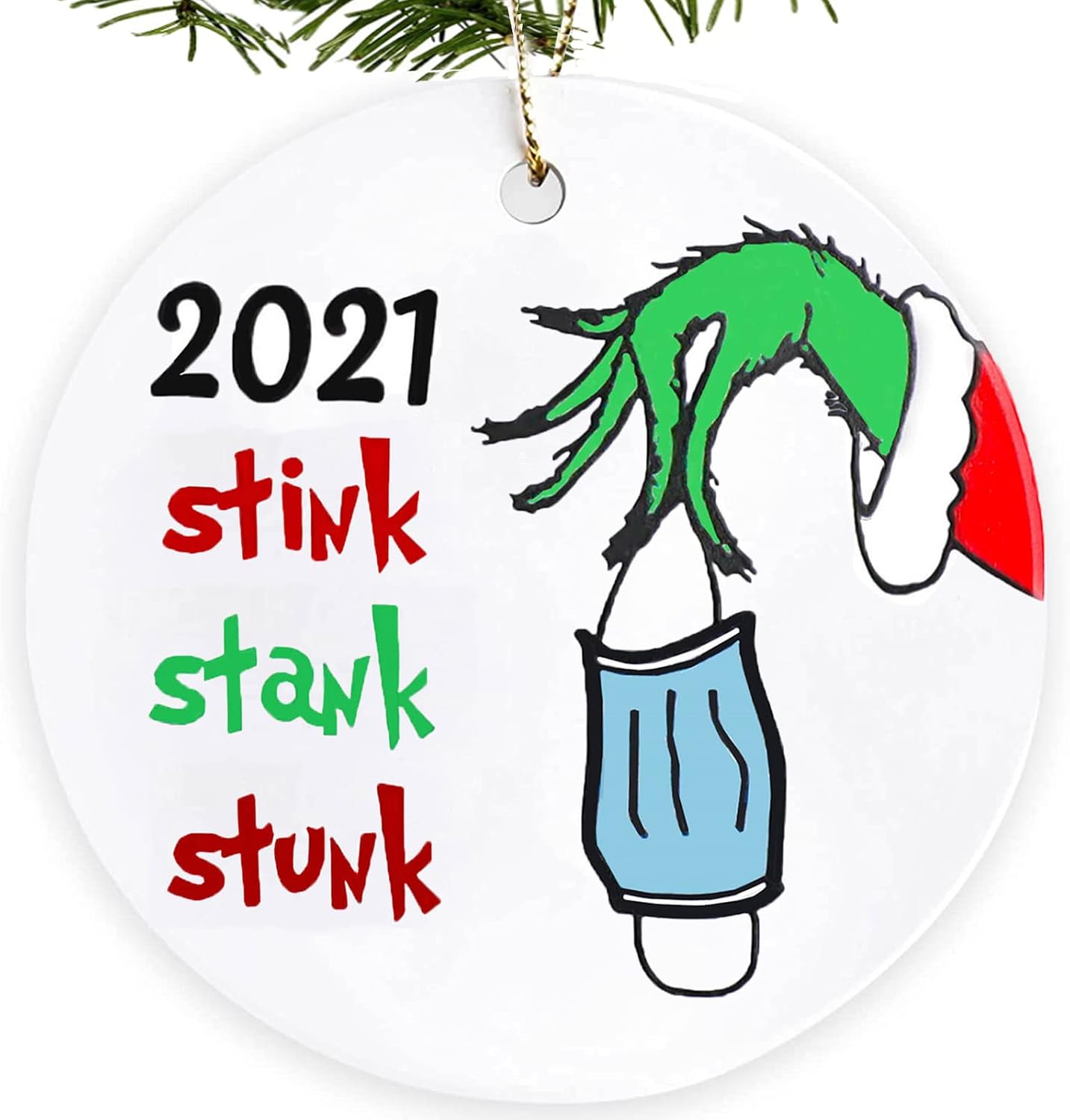 2020 Christmas Ornaments Stink Christmas Decor