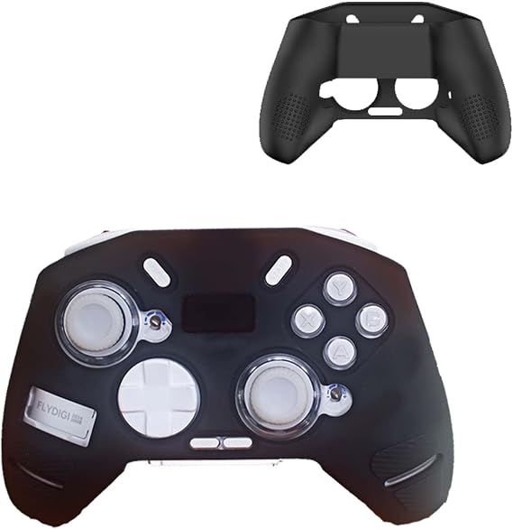 FLYDIGI APEX 4 Wireless PC Controller Case Cover Soft Silicone Protector Cover Skin Case for FLYDIGI APEX 4, Scratch Resistant, Shock Resistant, Black