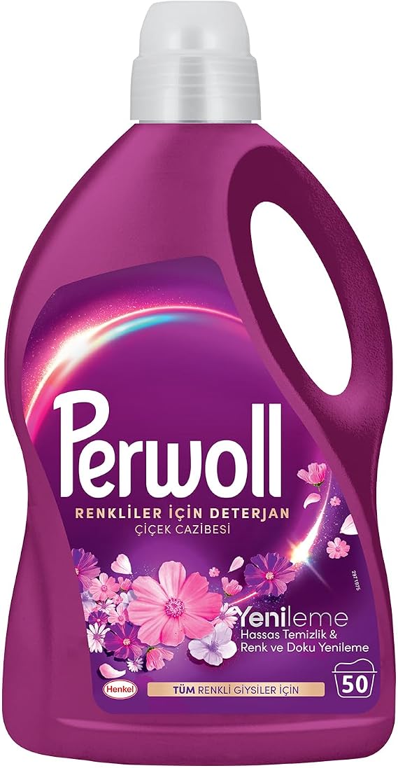 Perwoll Hassas Sıvı Çamaşır Deterjanı Yenileme & Çiçek Cazibesi 2.75L (50 Yıkama)