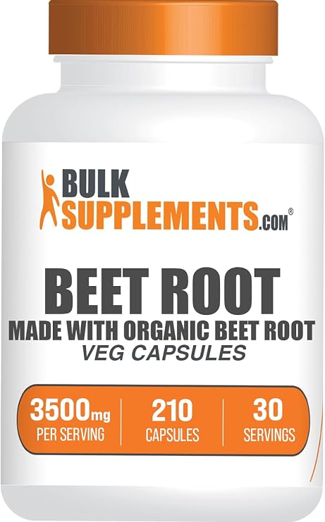 Beet Root Capsules - Beet Root Supplement, Beet Root Pills - Vegan, Superfood, Gluten Free - 7 Capsules per Serving, 210 Veg Capsules (Pack of 1)