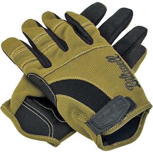 Biltwell Moto Mens Street Motorcycle Gloves - BlackBrownGreenLarge