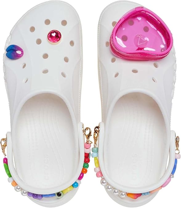 Crocs Women's Baya Midsummer Platform Clog Sandals, White, 8