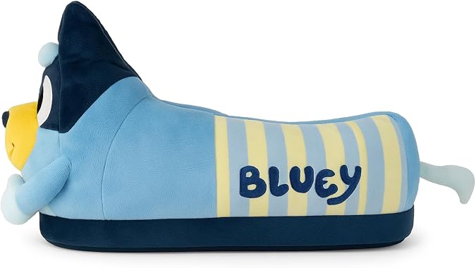 7107-4 - Bluey - X-Large/XX-Large - Happy Feet Mens and Womens Slippers