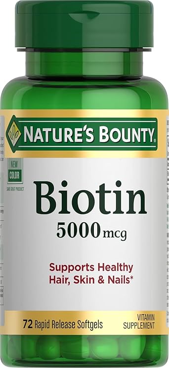 Natures Bounty Biotin 5000 mcg, 150 Rapid Release Softgels
