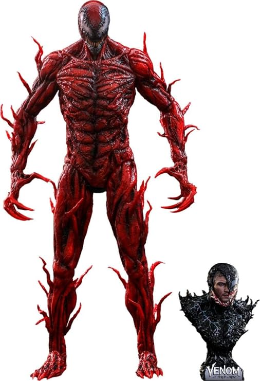 Hot Toys 1:6 Carnage Deluxe - Venom: Let There Be Carnage | Venom Let There Be Carnage 16 Inch Action Figure 1/6 Scale - Carnage Deluxe Hot Toys 909352