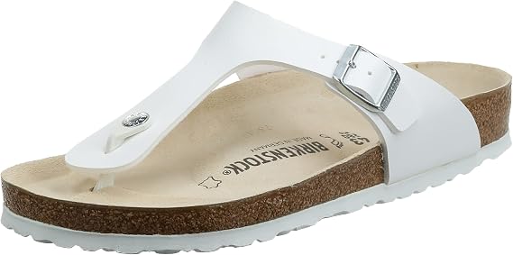 Birkenstock Unisex Gizeh White Birko-Flor Sandal 36 (US Women's 5-5.5) Regular