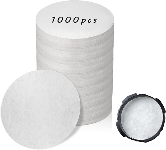 1000 Pcs Round Disposable Coffee Filters Paper for Aeropress Coffee Makers
