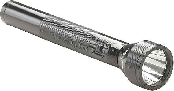 Streamlight 20702 SL 450-Lumen Flashlight with Charger, Black | 450 lumens; rechargeable capable; includes AC/DC charger; multi-mode lighting; IPX7 waterproof; impact-resistance tested
