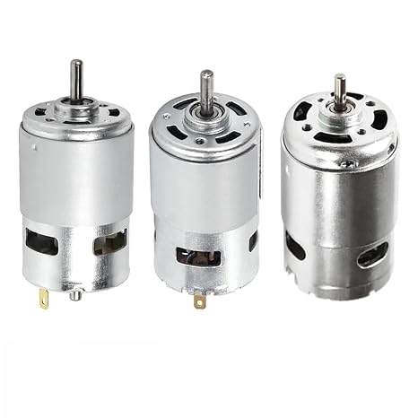 775 795 895 DC Motor 12-24V High-Speed Large Torque Motors Ball Bearing Fan Blades for DIY Model Car Small Drill Electric Motor(12V 795 6000rpm)