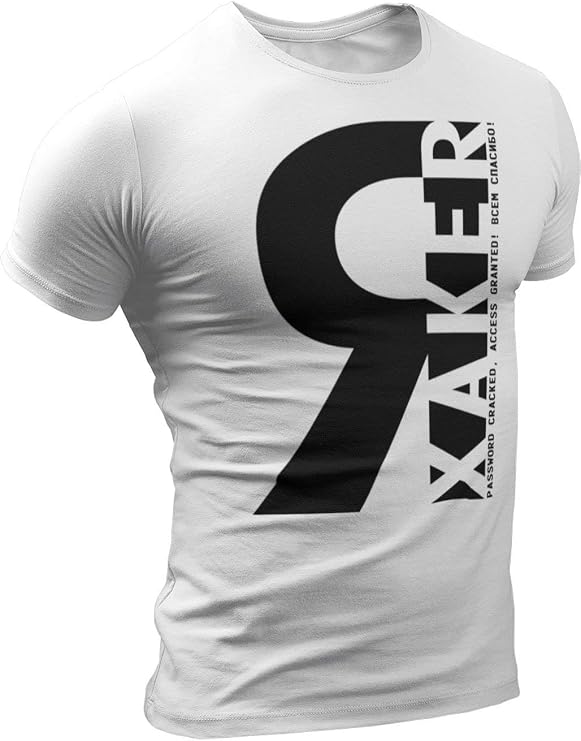 Russia Russian T-Shirts Russian Hacker - Shirt in Cyrillic Wear Brand USA Mens