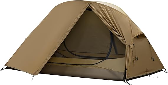 MC TOMOUNT Backpacking Tent Ultralight Nylon 1-2 Person Camping Tent