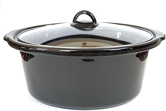 8 QT Oval Slow Cooker Ceramic Pot with Glass Lid | ONLY Compatible with Crockpot SCCPVFC800-DS-BR, Compatible with Hamilton Beach 33480