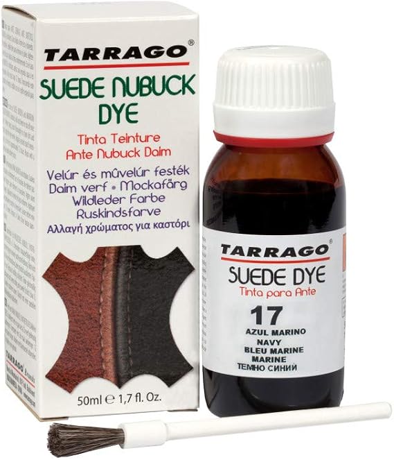 Tarrago Suede Nubuck Dye | Recolor, Brighten and Restore Suede and Nubuck | 1.7 Fl. Oz. | 17 - Navy