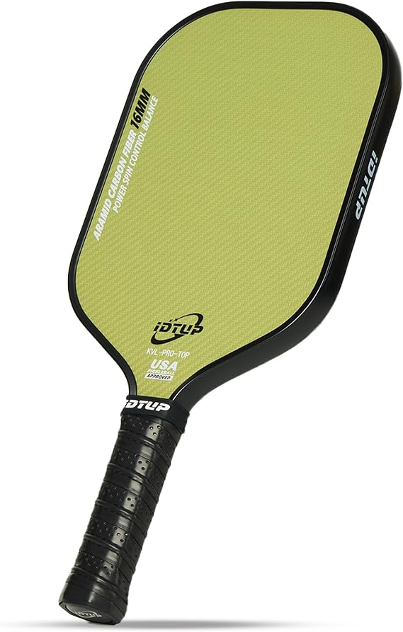 Pickleball Paddles,Pickleball Paddle,Carbon Fiber Pickle Ball Paddle-16MM,Hot Pressing Process Racket for Lightweight,Superior Control,Spin,Power and Consistency,USAPA Approved