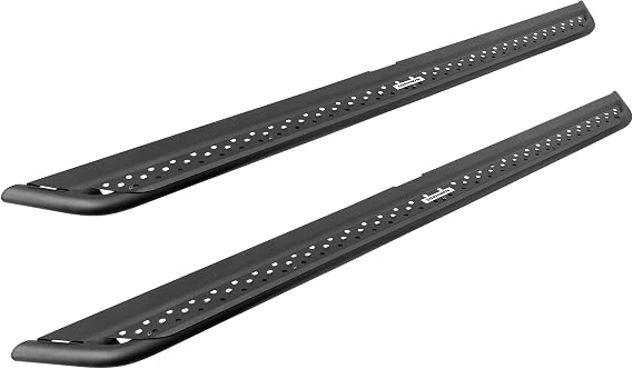 Go Rhino Dominator Xtreme DSS SideStep & Brackets | Mild Steel, Textured Black | DSS4053T | Fits 2019 - 2025 Chevrolet Silverado & GMC Sierra Crew Cab (See description)