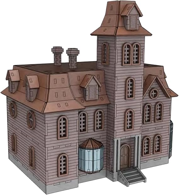 Bird's Wood Shack 3D Wooden Puzzle DIY Miniature House Kit - DIY Tiny House Kit from Addams Family - Easy-to-Assemble 1/8 Baltic Birch Wood - Model House Kit for Family, School, Hobby, Crafts, Gift