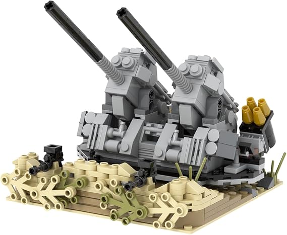 WW2 Military Artillery Position Building Blocks Set(361Pcs, The Best Gift for History Buffs.