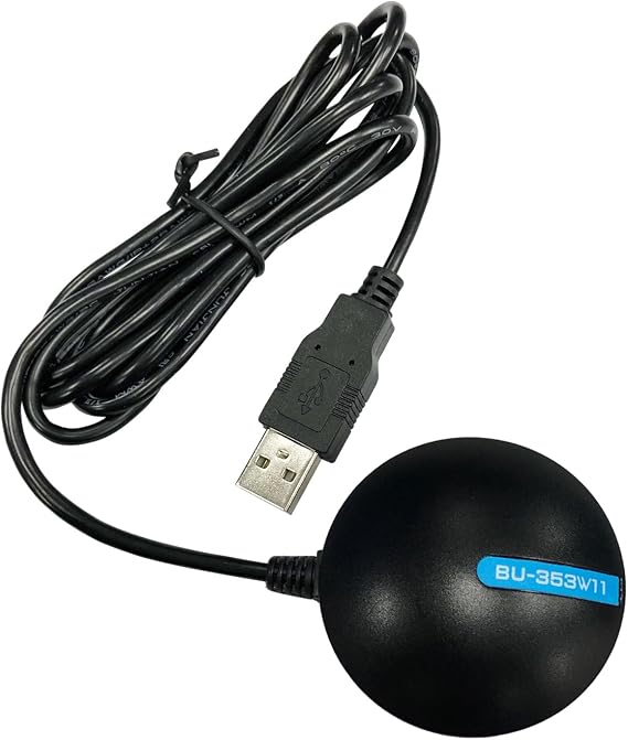 GlobalSat BU-353-W11 GPS GNSS Location Sensor - Black, Made in Taiwan